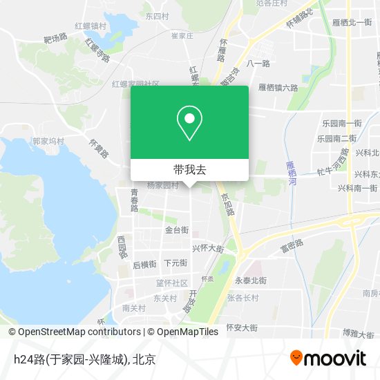 h24路(于家园-兴隆城)地图