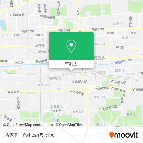 古家具一条街224号地图
