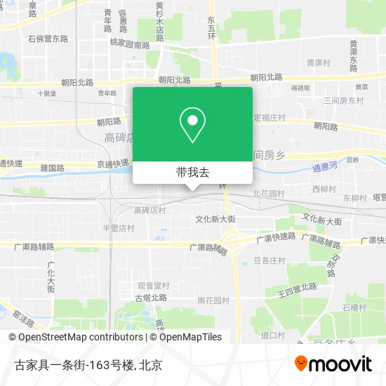 古家具一条街-163号楼地图