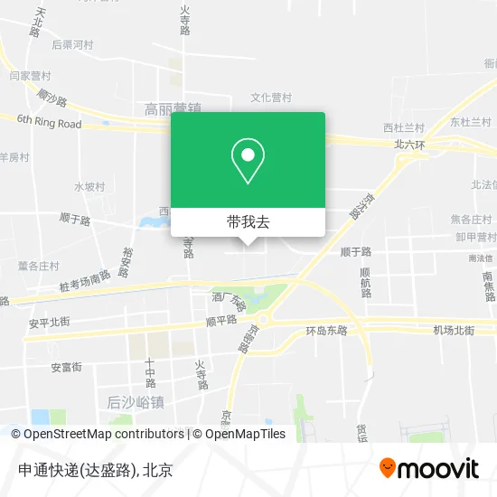 申通快递(达盛路)地图
