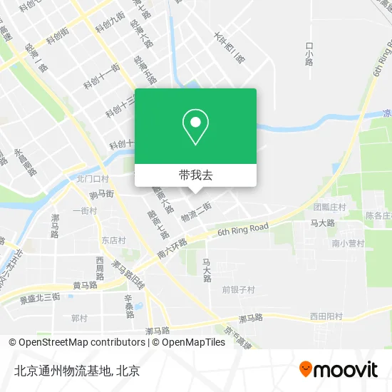 北京通州物流基地地图