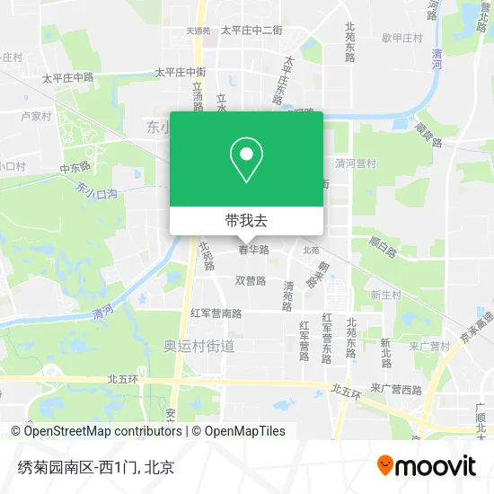 绣菊园南区-西1门地图