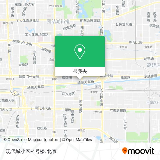 现代城小区-4号楼地图
