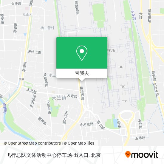飞行总队文体活动中心停车场-出入口地图