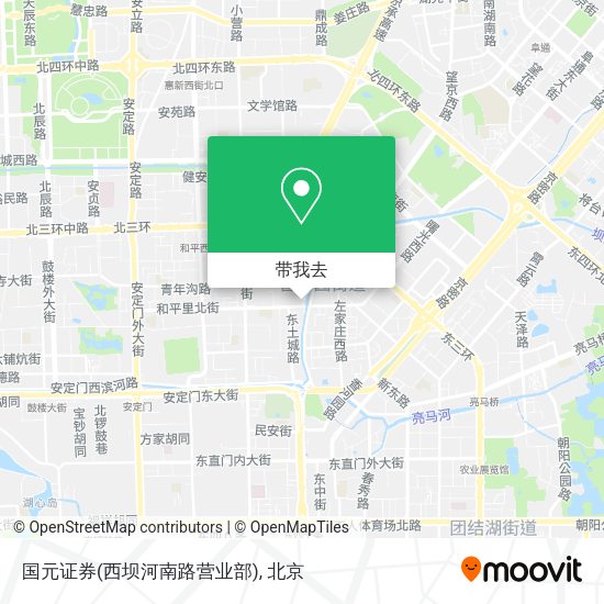 国元证券(西坝河南路营业部)地图