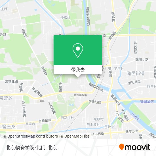 北京物资学院-北门地图