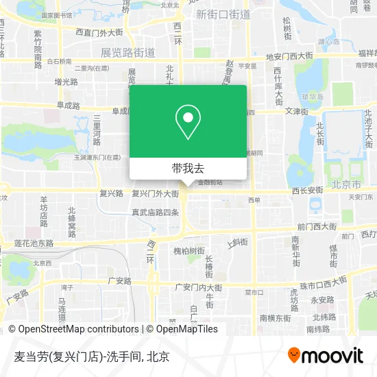 麦当劳(复兴门店)-洗手间地图