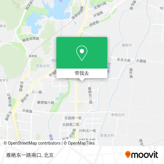 雁栖东一路南口地图