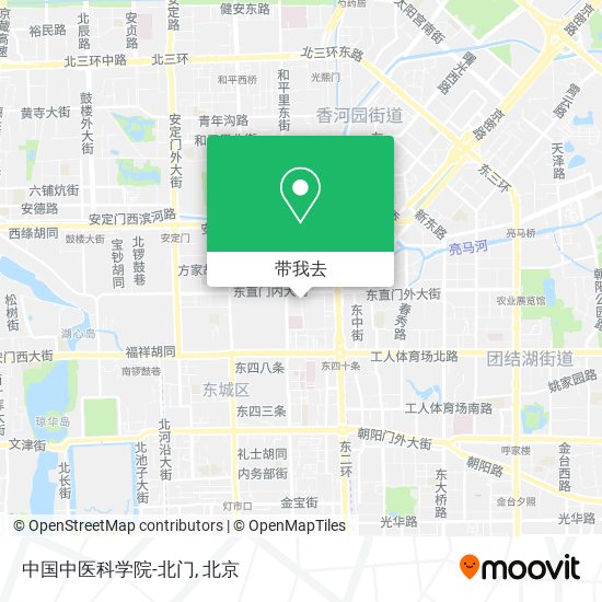 中国中医科学院-北门地图