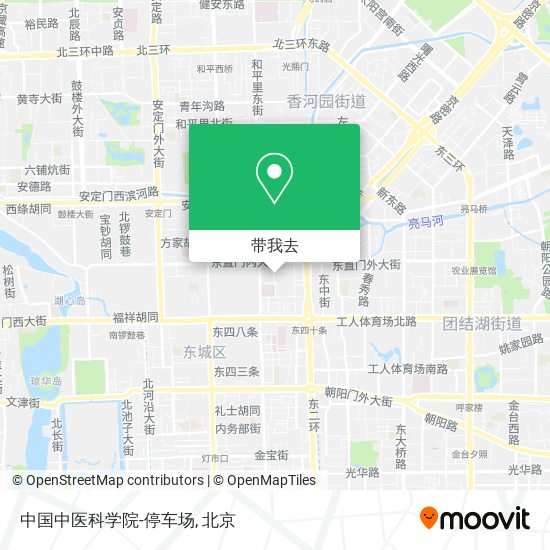 中国中医科学院-停车场地图