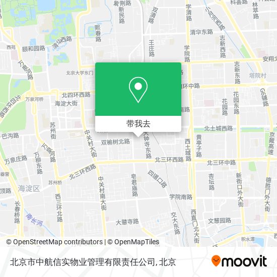 北京市中航信实物业管理有限责任公司地图