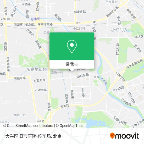 大兴区旧宫医院-停车场地图