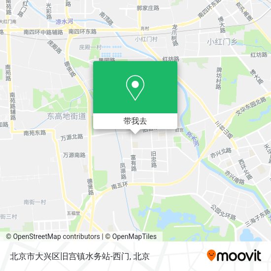 北京市大兴区旧宫镇水务站-西门地图
