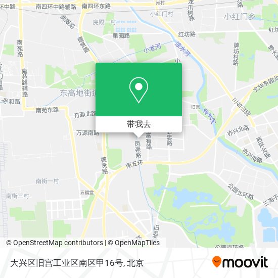 大兴区旧宫工业区南区甲16号地图