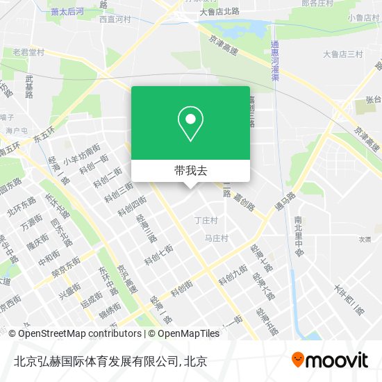 北京弘赫国际体育发展有限公司地图