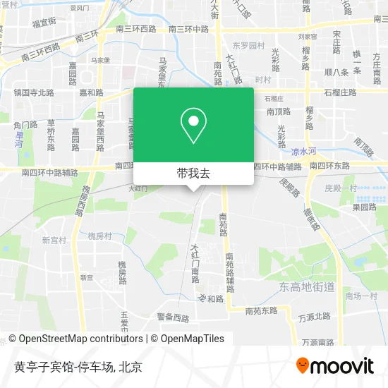 黄亭子宾馆-停车场地图