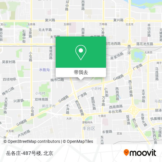 岳各庄-487号楼地图