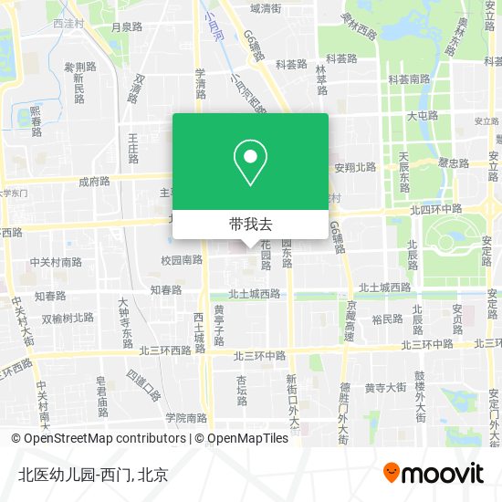 北医幼儿园-西门地图
