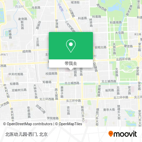 北医幼儿园-西门地图