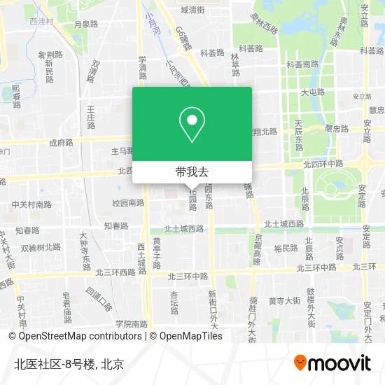 北医社区-8号楼地图