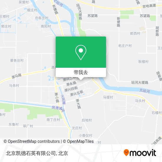 北京凯德石英有限公司地图