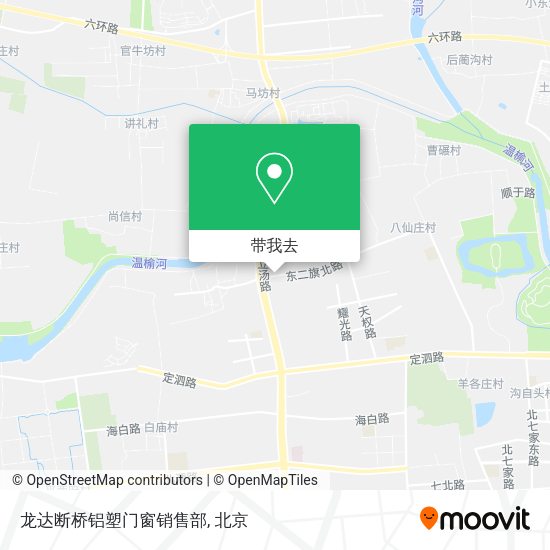 龙达断桥铝塑门窗销售部地图