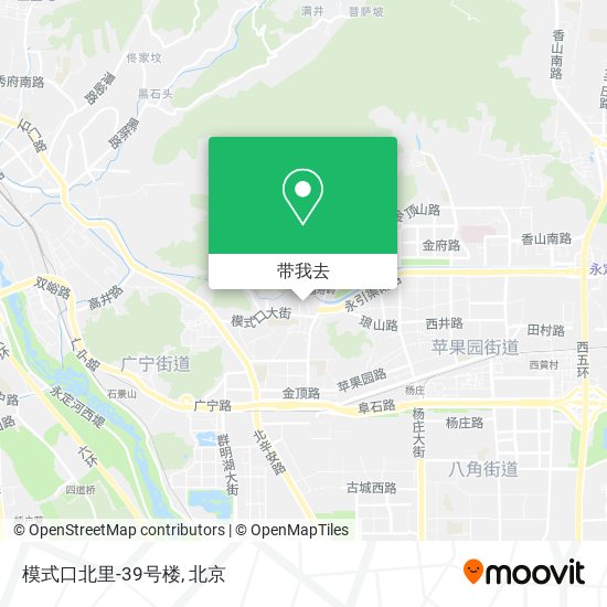 模式口北里-39号楼地图