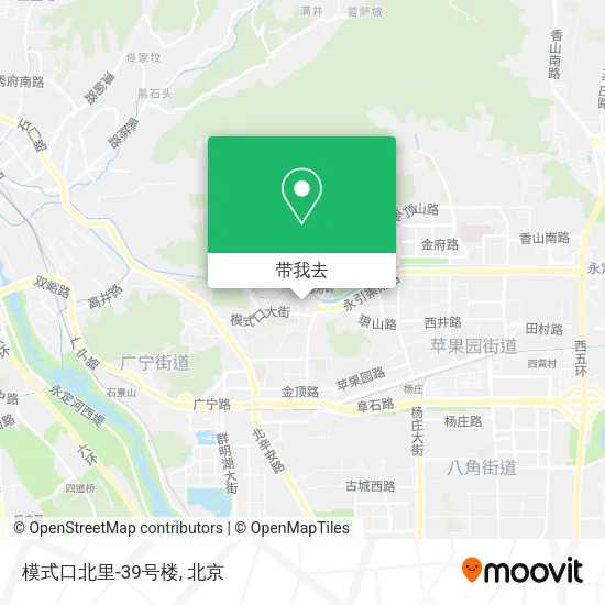 模式口北里-39号楼地图