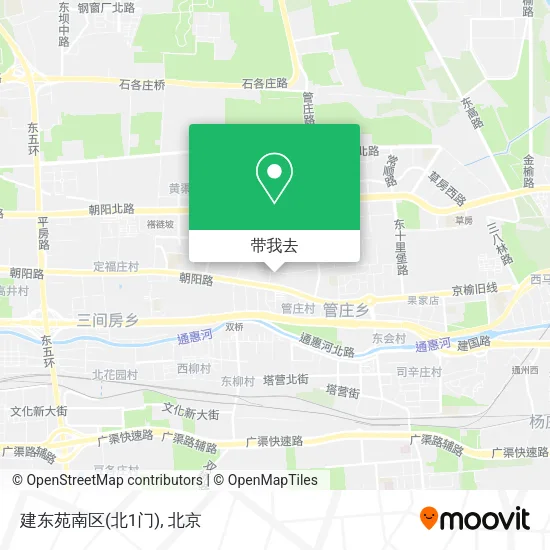 建东苑南区(北1门)地图