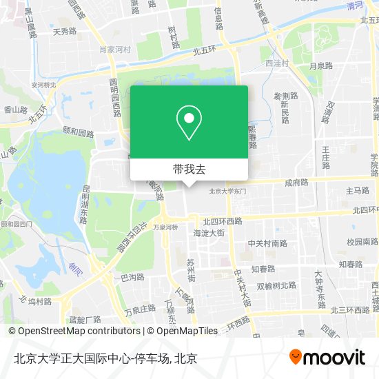 北京大学正大国际中心-停车场地图