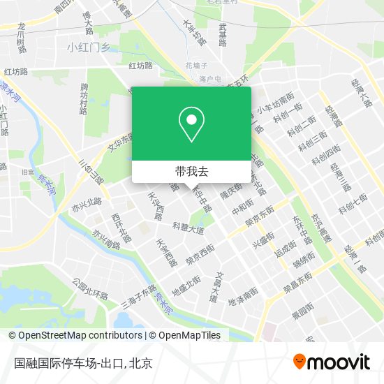 国融国际停车场-出口地图