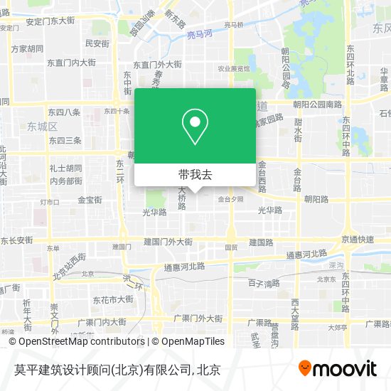 莫平建筑设计顾问(北京)有限公司地图