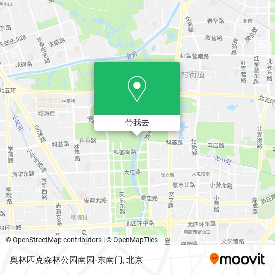 奥林匹克森林公园南园-东南门地图