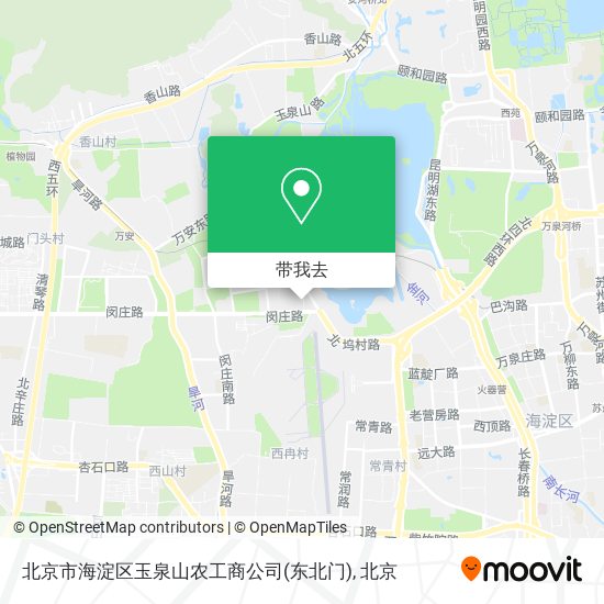 北京市海淀区玉泉山农工商公司(东北门)地图