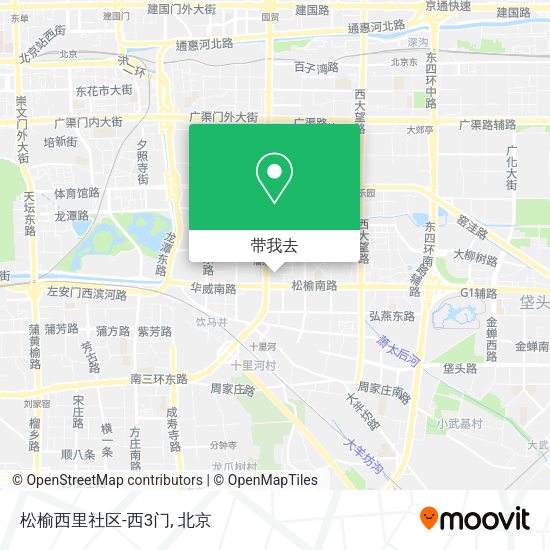 松榆西里社区-西3门地图