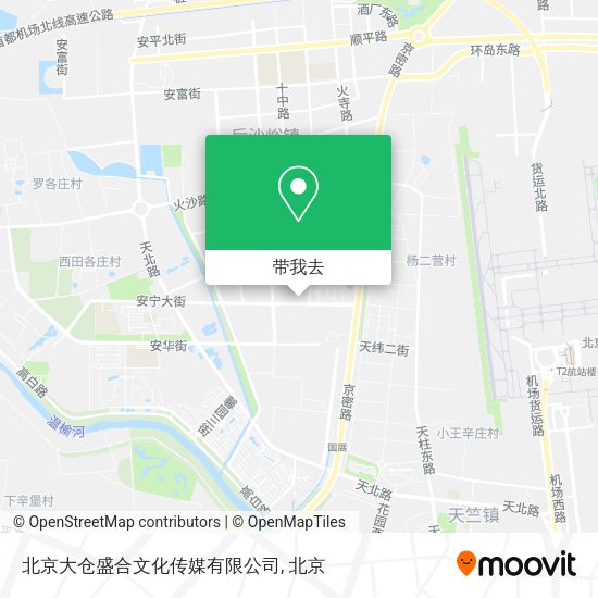 北京大仓盛合文化传媒有限公司地图