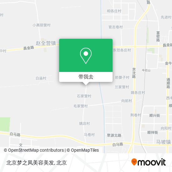 北京梦之凤美容美发地图