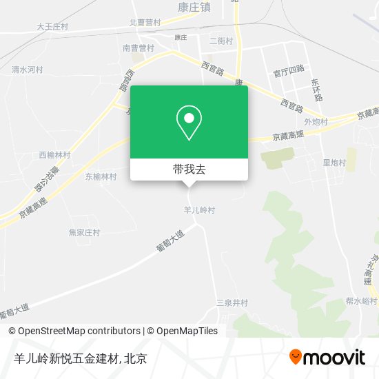 羊儿岭新悦五金建材地图