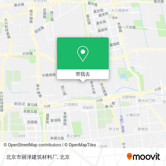 北京市丽泽建筑材料厂地图