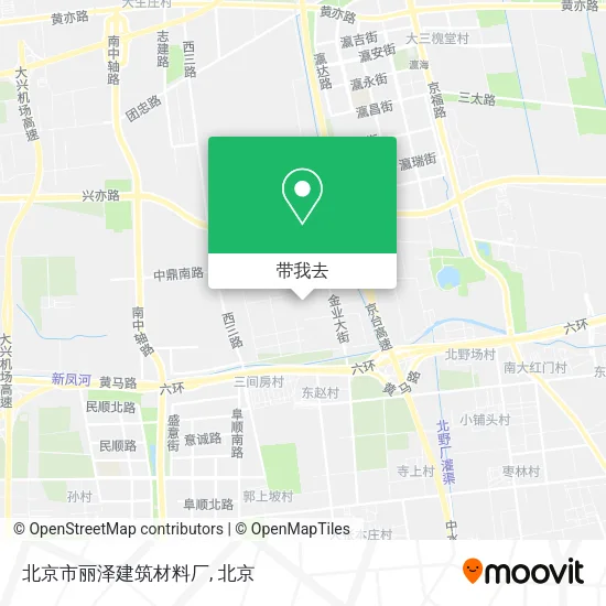 北京市丽泽建筑材料厂地图