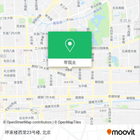 呼家楼西里23号楼地图