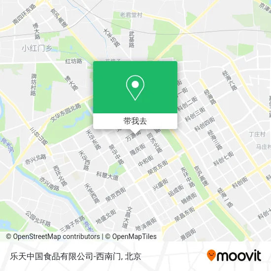 乐天中国食品有限公司-西南门地图