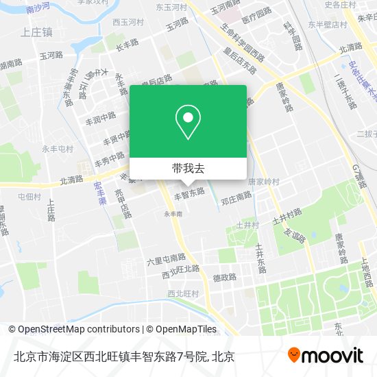 北京市海淀区西北旺镇丰智东路7号院地图