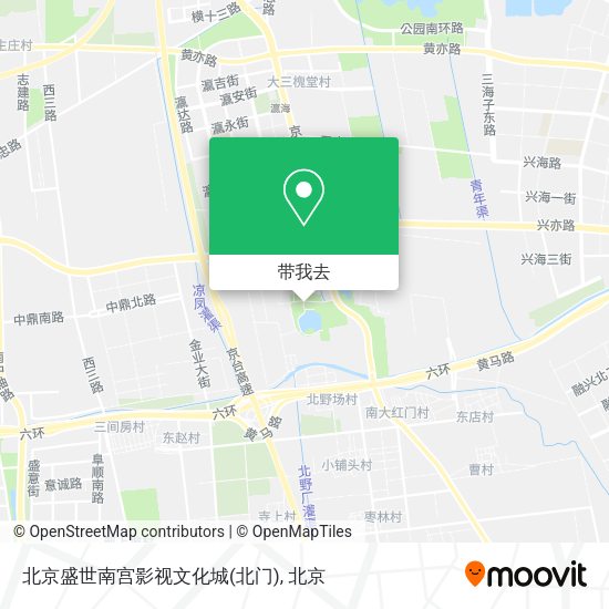 北京盛世南宫影视文化城(北门)地图