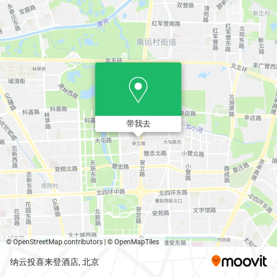 纳云投喜来登酒店地图