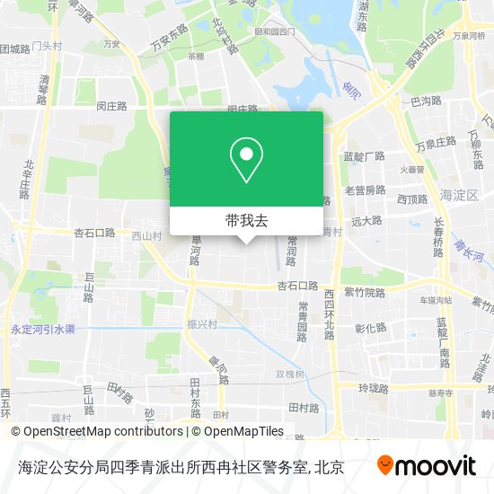 海淀公安分局四季青派出所西冉社区警务室地图