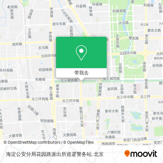 海淀公安分局花园路派出所巡逻警务站地图