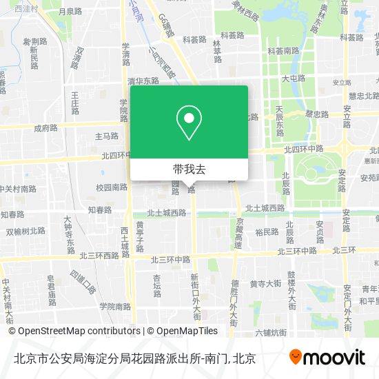 北京市公安局海淀分局花园路派出所-南门地图