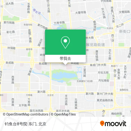 钓鱼台8号院-东门地图
