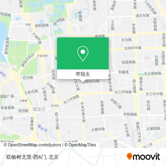 双榆树北里-西6门地图